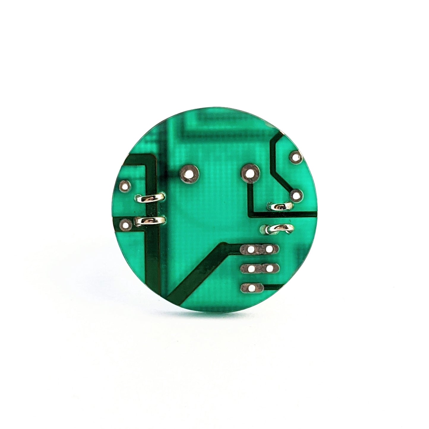 Sterling Silver Circuit Board Ring