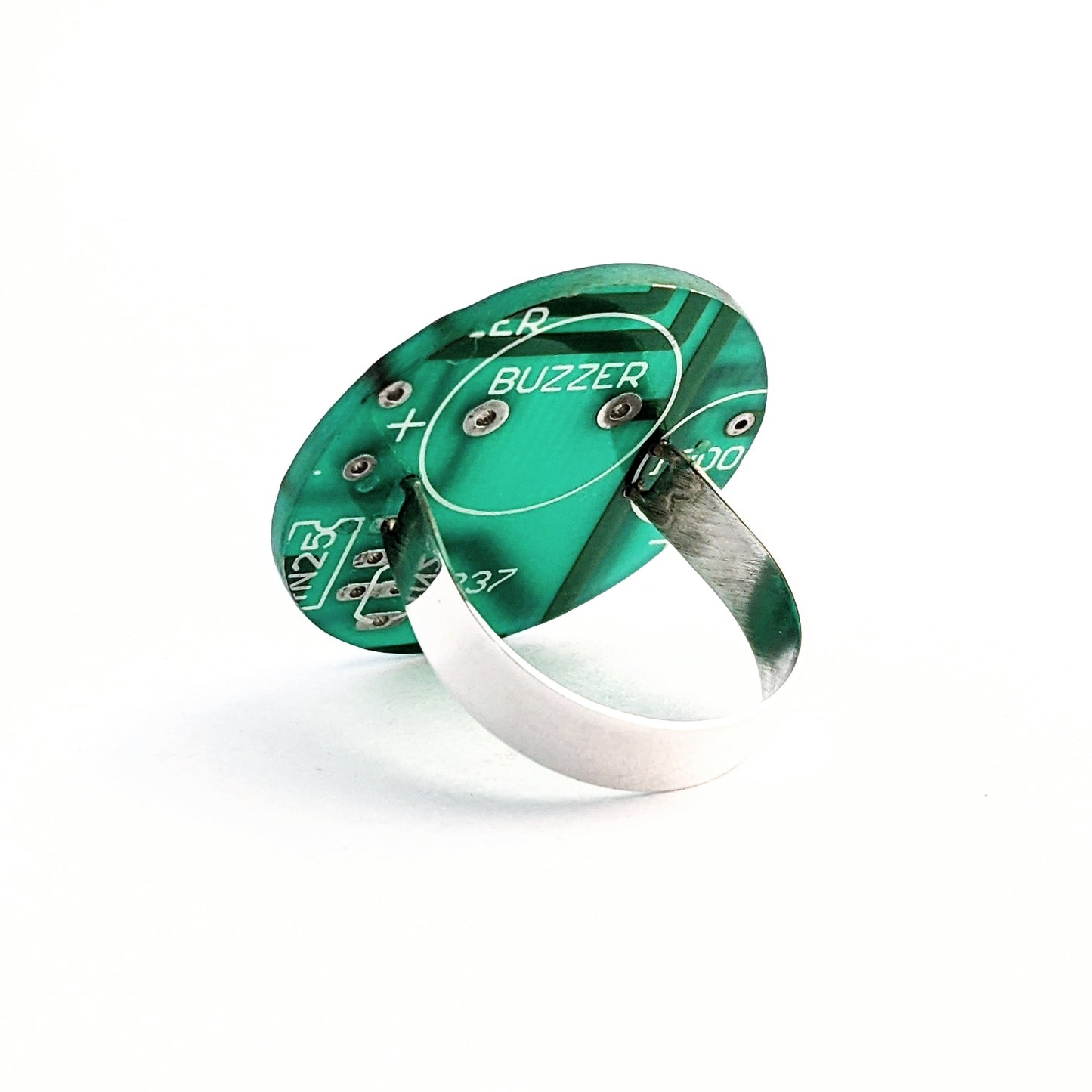 Sterling Silver Circuit Board Ring