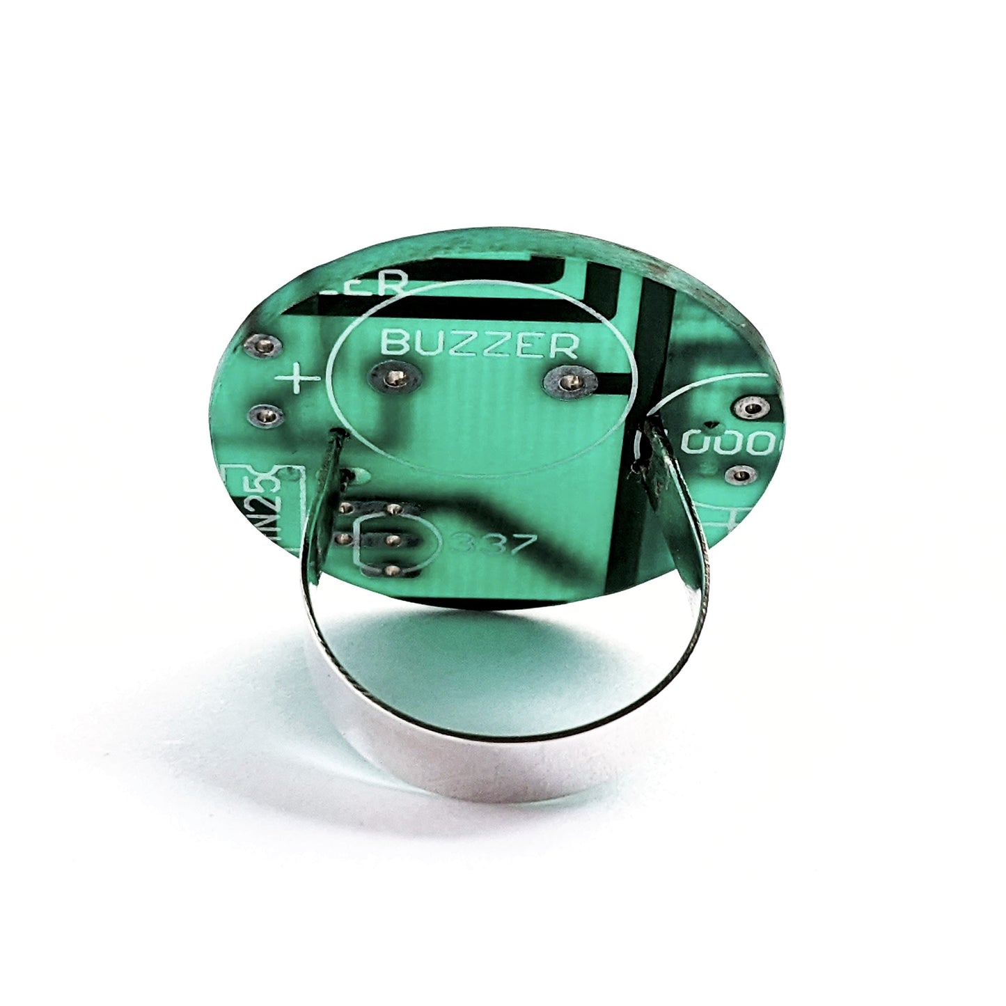 Sterling Silver Circuit Board Ring