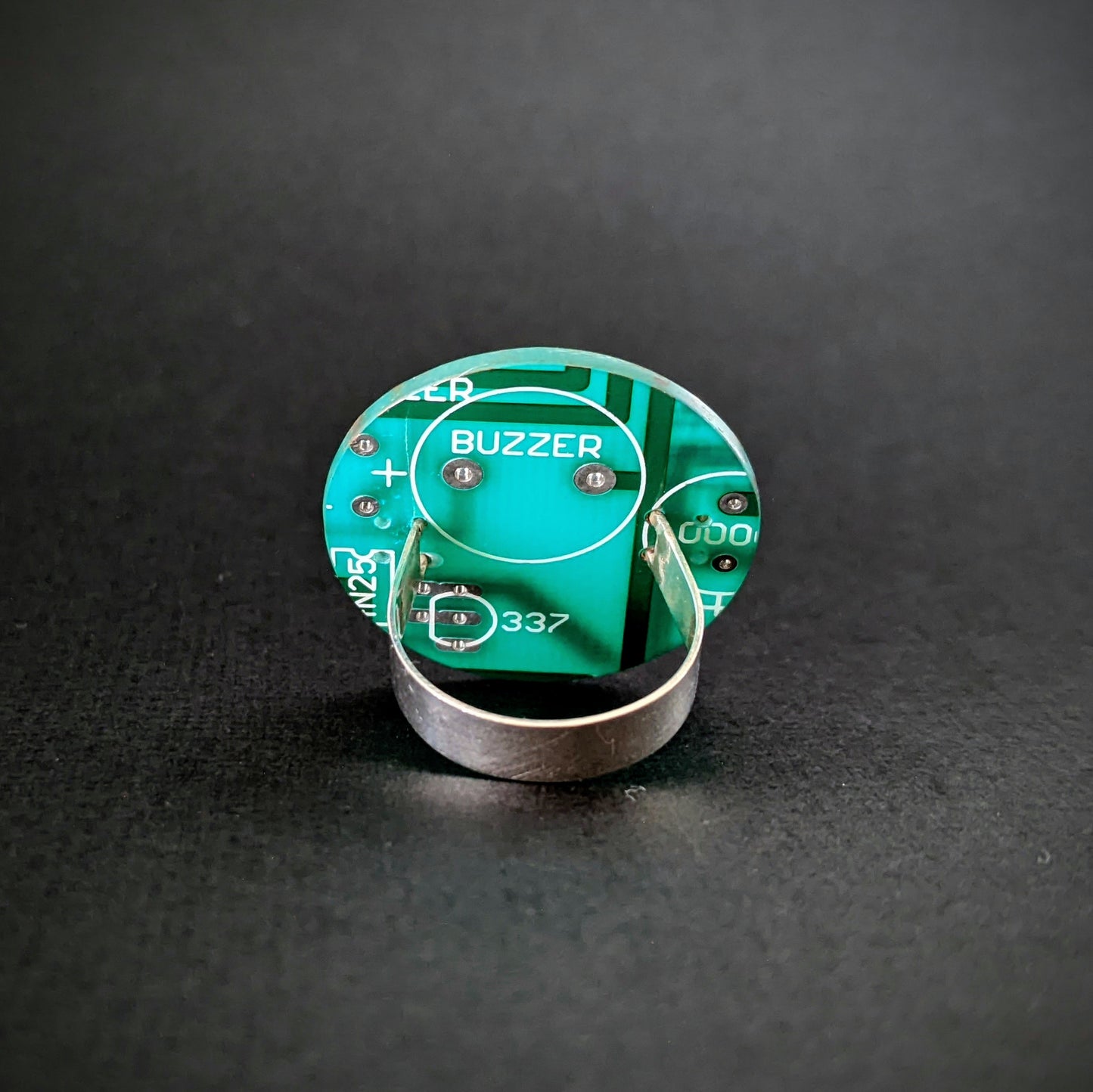 Sterling Silver Circuit Board Ring