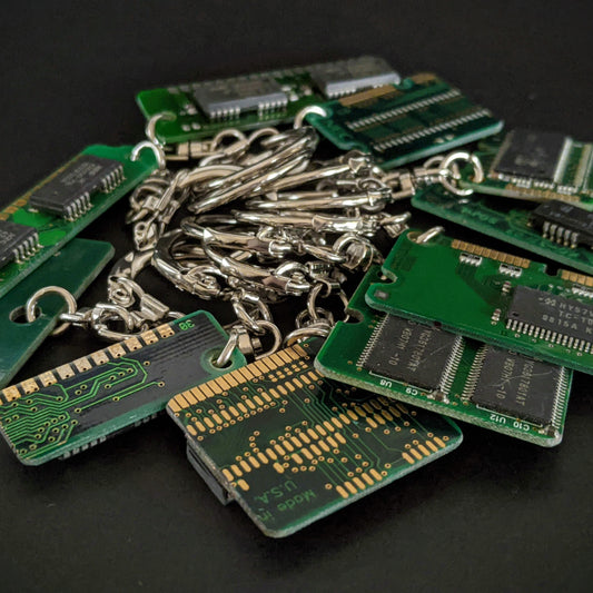 Circuit Board Keyring 10-Pack